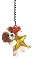 Vivid Arts Hanging Mini Star King Charles Spaniel Puppy Dog Ornament - Indoor or Outdoor