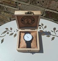 Brown Black White Wooden Mens Watch - Botanica 