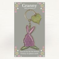 Lovely Granny Metal Keyring - Did you Know... - Ruffus Rabbit