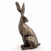 Sitting Hare Small Cold Cast Bronze Ornament - Frith Sculpture Paul Jenkins