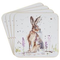 Hare Rabbit Country Life Jennifer Rose Coasters - Set of 4