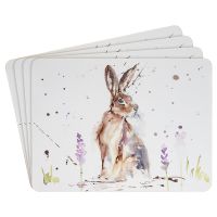 Hare Country Life Jennifer Rose Table Placemats - Set of 4