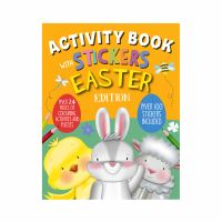 Easter Activity Book - 24 pages 100 Stickers Colouring Puzzles - Eurowrap