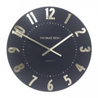 20" 51cm Mulberry Wall Clock Odyssey Blue Silver - Thomas Kent