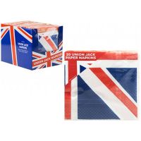 Union Jack Design Napkins - 20 Pack - PMS