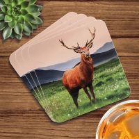 Stag Deer Coasters - Set of 4