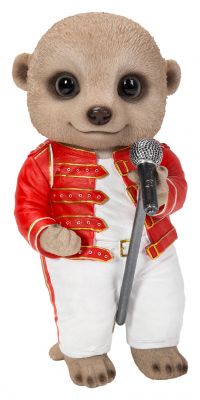 Vivid Arts Rocker Baby Meerkat Ornament Gift - Indoor Outdoor - Fun