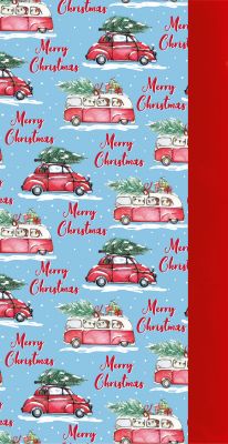 Christmas Campervan Red Tissue Paper - 8 sheets - Eurowrap