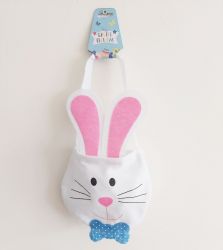 Easter Egg Hunt Felt White Rabbit Bunny Gift Bag