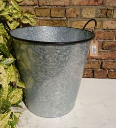 Zinc Metal Extra Large Tall Garden Planter Badge & Ear Handles