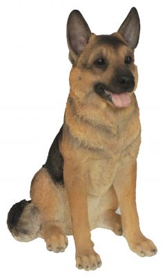 Alsatian German Shepherd Dog - Lifelike Garden Ornament - Indoor or Outdoor - Real Life Vivid Arts