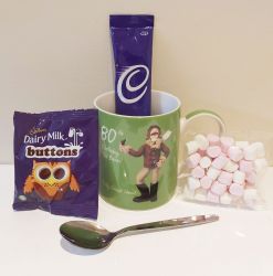 Cadbury's Hot Chocolate & 80th Male Birthday Mug Gift Set
