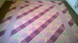Shabby Chic Patchwork Bedroom Bedspread Quilt Throw Double