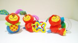 Baby Rattle & Squeak Toy Teether Set of 3 