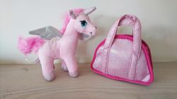 Unicorn Plush Toy Gigi Queen in Carry Bag - 4 Colours 