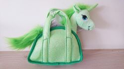 Unicorn Plush Toy Gigi Queen in Carry Bag - 4 Colours 