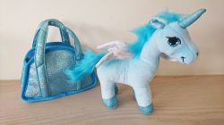 Unicorn Plush Toy Gigi Queen in Carry Bag - 4 Colours 