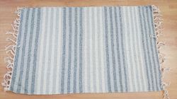 Grey Haseena Handloomed Natural Recycled Yarn Rug - 60cm x 90cm - 6 Designs