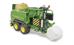 John Deere C441R Round Baler with Wrapper- Bruder 02032 Scale 1:16