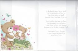 Mother's Day Card - Mummy - Cute Bears - Regal