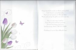 Sympathy Card - Thinking of You - Tulips - Regal