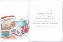 Retirement Card - Radio, Cup of Tea & Newspaper - Regal