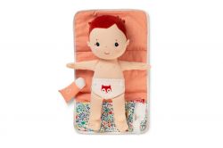 Doll Changing Mat Set - Flowers - Size 36cm - Lilliputiens