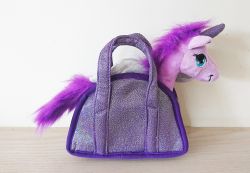 Unicorn Plush Toy Gigi Queen in Carry Bag - 4 Colours 