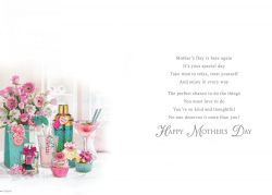 Mother's Day Card - Especially For You - Cocktails - Glitter - Regal