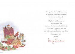 Christmas Card - Brother & Sister in Law - Xmas Hamper - Regal
