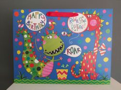Dinosaur Brachiosaurus Happy Birthday Gift, Card & Bag 