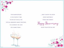 Wedding Anniversary Card - Large - Your - Champagne - Regal