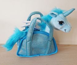 Unicorn Plush Toy Gigi Queen in Carry Bag - 4 Colours 