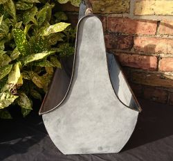 Distressed Look Zinc Large Garden Planter Bucket with Handle - 3 Sizes