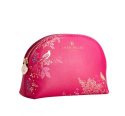 Sara Miller - Cosmetic Small Make Up Bag - Pink Birds Chelsea