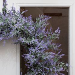 Lavender Wreath Faux Artificial - 43cm - Floralsilk