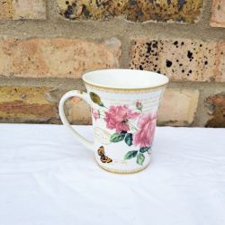 Mum Rose Gift Set - Mug Flower Notelets Marshmallows Pen Gift Wrapped