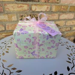 Mum Rose Gift Set - Mug Flower Notelets Marshmallows Pen Gift Wrapped