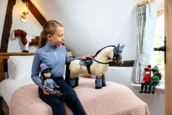 Lemieux Toy Rider Olivia Figure - Ice Blue Outfit - Toy Pony Horse Rider