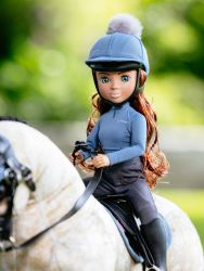 Lemieux Toy Rider Olivia Figure - Ice Blue Outfit - Toy Pony Horse Rider