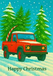 Christmas Card Pack - 6 Cards - Land Rover Defender - Gift Envy
