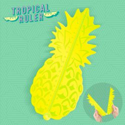 Pineapple Tropical Yellow Ruler