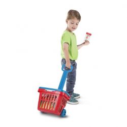 Melissa & Doug Fill & Roll Shopping Basket Play Set