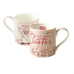 Super Duper Sister Gift Mug - Boxed - Rufus Rabbit