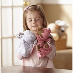 Melissa & Doug Farm Animals Hand Puppet Set of 4