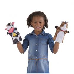 Melissa & Doug Farm Animals Hand Puppet Set of 4