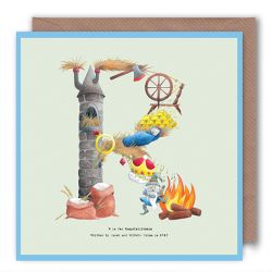 Greetings Birthday Card - Initial Alphabet A-Z - Alphabeti Yeti - 26 Letters