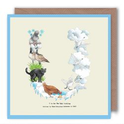 Greetings Birthday Card - Initial Alphabet A-Z - Alphabeti Yeti - 26 Letters