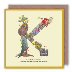 Greetings Birthday Card - Initial Alphabet A-Z - Alphabeti Yeti - 26 Letters