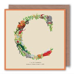Greetings Birthday Card - Initial Alphabet A-Z - Alphabeti Yeti - 26 Letters
